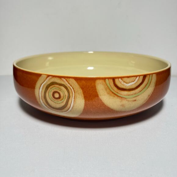 Denby Langley England Fire Chili Large Serving Bowl Pasta Salad Swirl Design - Picture 1 of 8